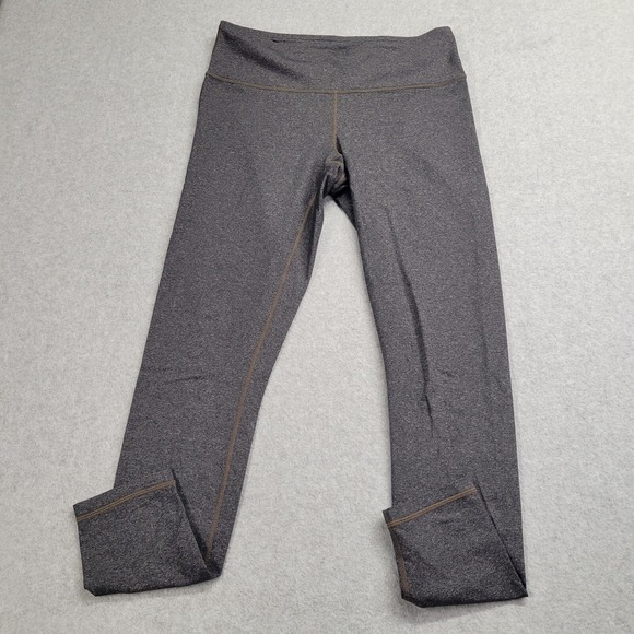Prana Pants - Prana Womens Gray Heathered Yoga Leggings Medium W41180344 Activewear Leggings